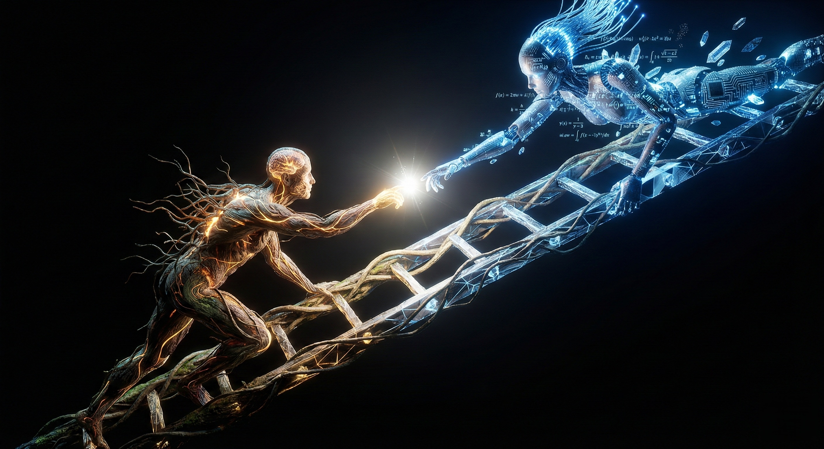 Human-Machine Convergence: The Scale of Abstraction and the Encounter with AI